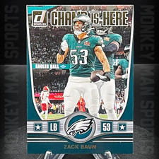 2025 Donruss Football - Zack Baun - CHAMP IS HERE #CIH-ZBN EAGLES MINT