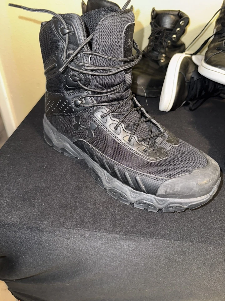 Botas Under Armour UA Stellar TAC 8" 2E tácticas negras 1289001 para hombre 11 EE. UU. NUEVAS Foto 3 de 4