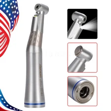 Dental 1:1 LED Low Speed Contra Angle Handpiece Push button fit Latch bur