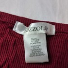 Ozzolo Womens Small Burgundy Ribbed Long Sleeve Scoop Neck Top Stretch — photo 4