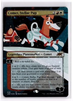 Comet, Stellar Pup Galaxy Foil Unfinity 526 LP x1 MTG Magic: the Gathering