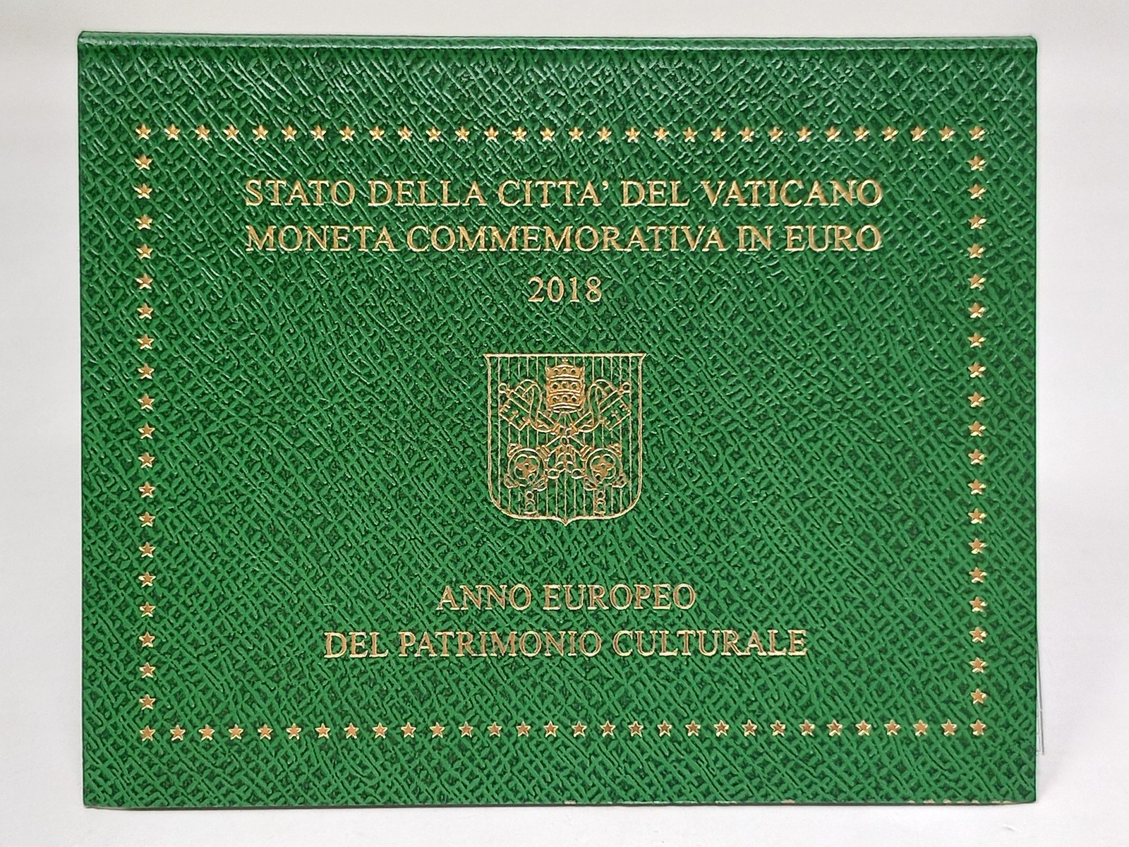 2018 VATICANO 2 Euro Commémorative Patrimoine Culturel Européen FDC MF136703