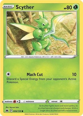 Scyther Common SWSH: Crown Zenith 006/159 NM
