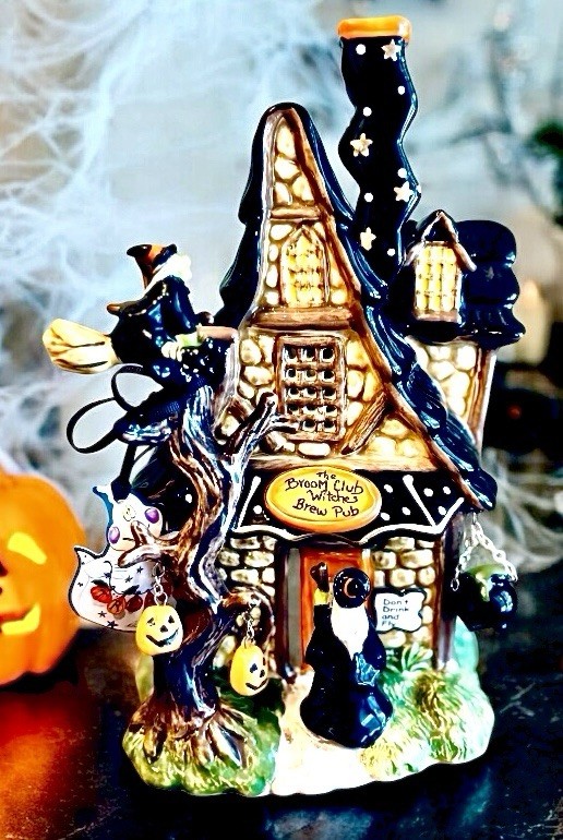 Blue Sky Clayworks WITCHES BROOM CLUB & BREW PUB Candle House HTF