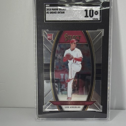 Panini 2018 Select Shohei Ohtani #3 Rookie SGC 10 Los Angeles Angels