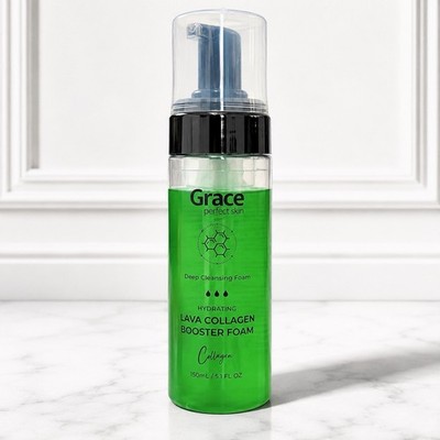 Grace Perfect Skin Hydrating Lava Collagen Booster Foam Cleanser 150mL Sealed