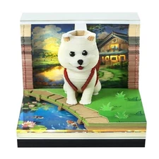 3D Calendar 2026,Cute Backpack Design Time Piece Calendar,240 Pages Tear Dog