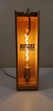 Booker’s Bourbon Box Lamp Handmade | Edison LED Bulb | Dimmer Bar Lighting