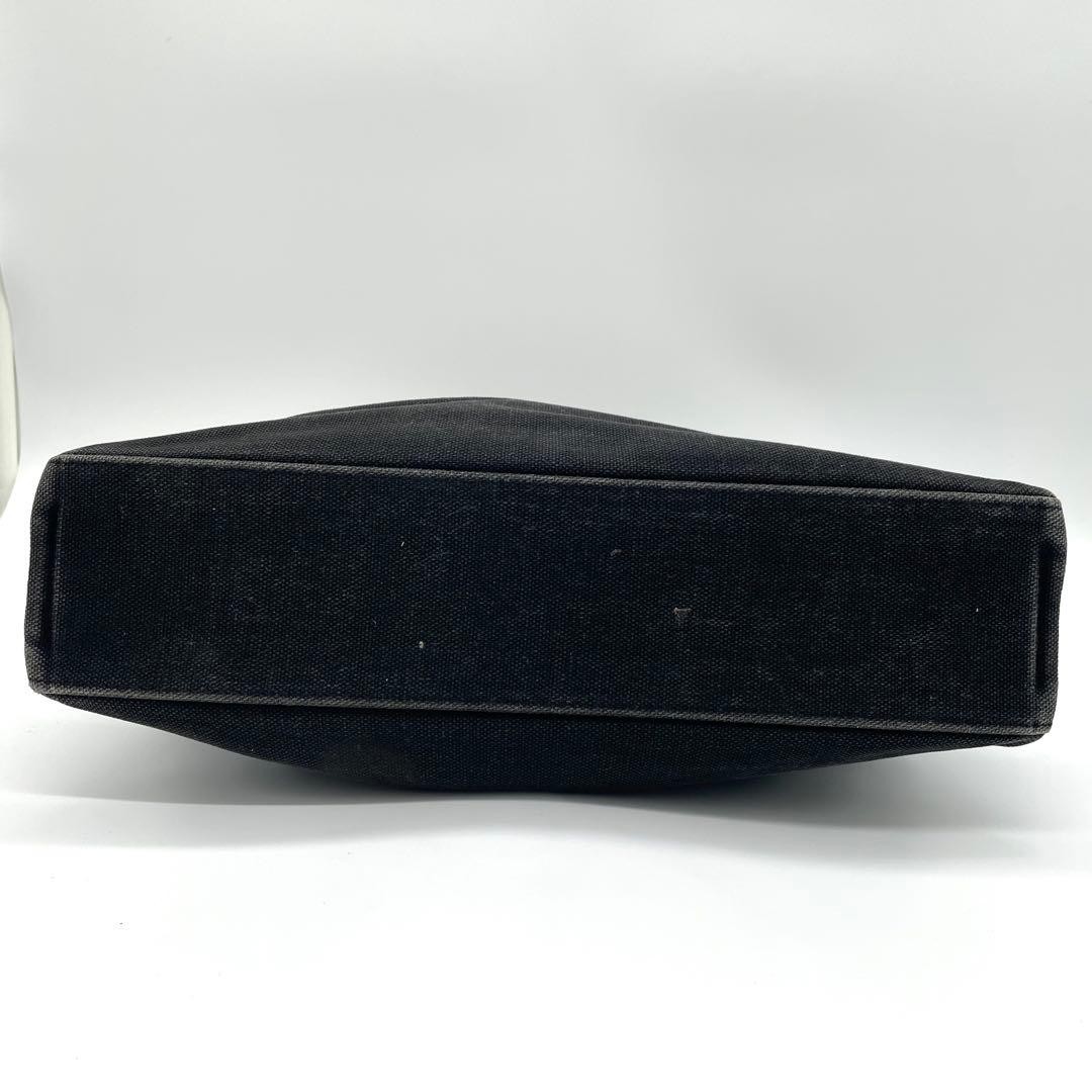 Burberry Blue Label Nova Check Tote Bag Black Beige Canvas Shoulder Bag New thumbnail 5