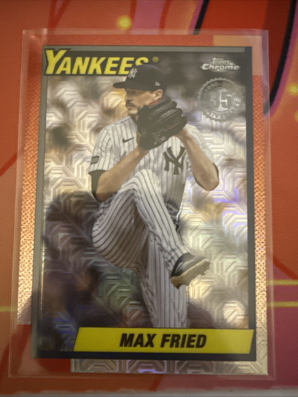 2025 Topps Update Series - 1990 Topps Chrome Silver Pack Max Fried #U90C-24 (AU)