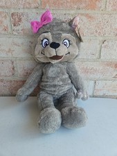 Great Wolf Lodge Violet Skin Plush Stuffed Animal 16" Fiesta Purple Bow