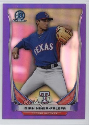 2014 Bowman Chrome Prospects Purple Refractor /150 Isiah Kiner-Falefa #BCP11 e7b