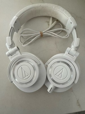 Audio-Technica ATH-M50x Monitor Over-Ear Headphones (White)