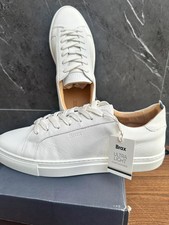 Brax Sneaker aus genarbtem Leder weiß "Ultra Light" Gr. 45