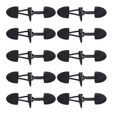 Pu Leather SewOn Toggles With Black Resin Horn Button For Coat Cape Jacket Cloth