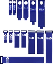 Heavy-Duty and Super-Stretch Wrap-It Storage Straps - 14-Pack, Sapphire Blue 