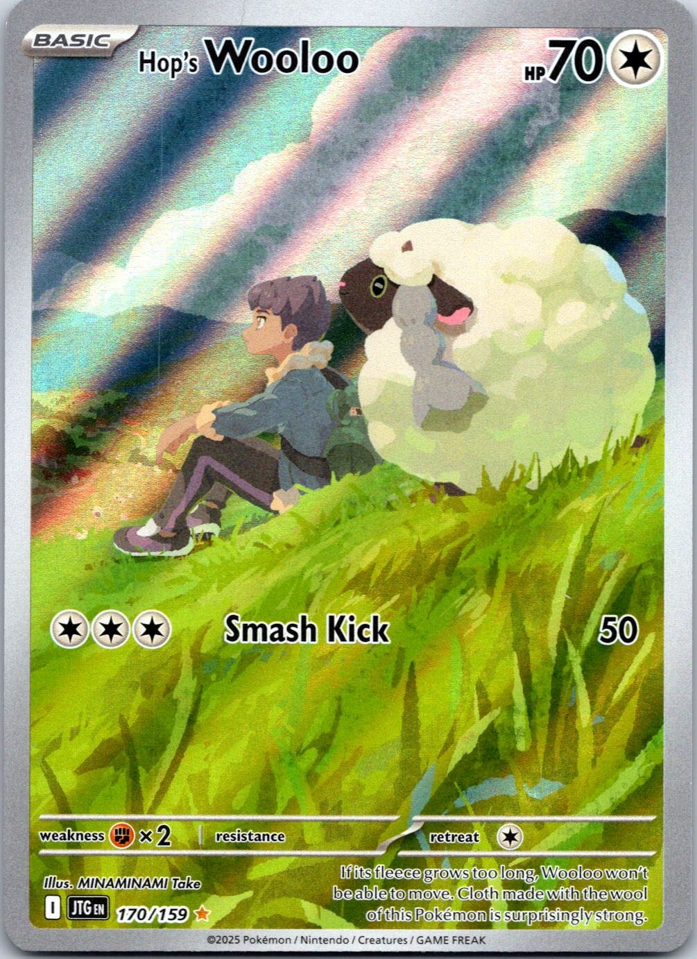 SV09: Journey Together #170/159 Hop's Wooloo Illustration Rare