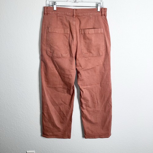 Pantalones cortos Madewell Emmett 2.0 pierna ancha rojo rosa seco para mujer talla 31 C - Imagen 4 de 8
