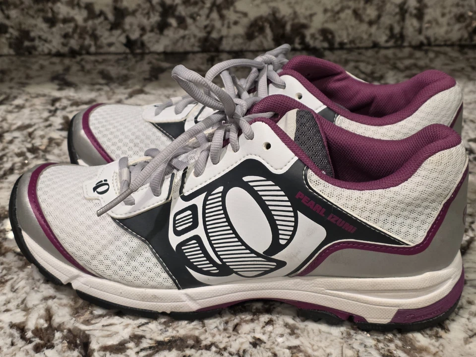 Zapatos de ciclismo para mujer Pearl IZUMI WX ROAD FUEL 2 talla 42 blanco púrpura limpios Foto 2 de 4
