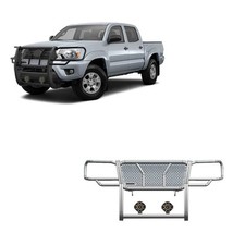 Black Horse Rugged Hd Grille Guard W7dia Led Modular Black Fit 05-15 Tacoma