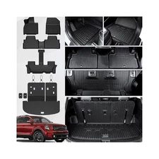 Extended 3rd Row Floor Mats for 2020,2025 Kia Telluride, TPE