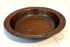 Large Vintage Middle Eastern Tinned Copper Bowl Hand Hammered  12 1/2" x 2 1/4" — photo 8