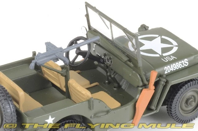 Motor City Classics 1:43 Jeep w/Trailer US Army - Image 3 of 4