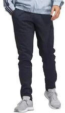NEW Adidas Men's L Navy Tapered Sweatpants FL Taper Pant Style Elastic Waistband