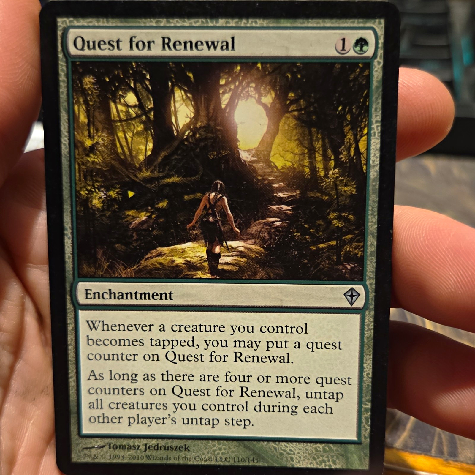 mtg Quest for Renewal - Worldwake 2010 Enchantment Green Uncommon English #110
