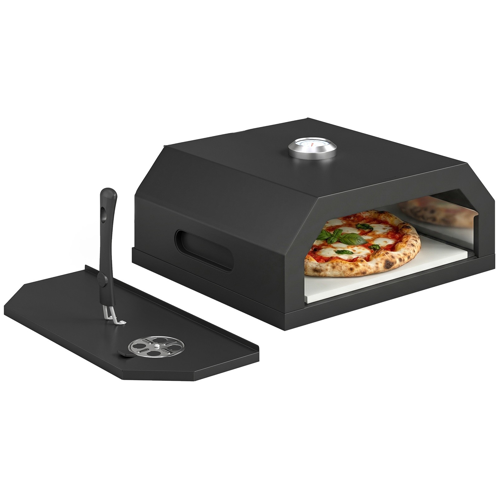 Forno Pizza Outsunny Nero 30cm: Il Segreto delle Tue Feste