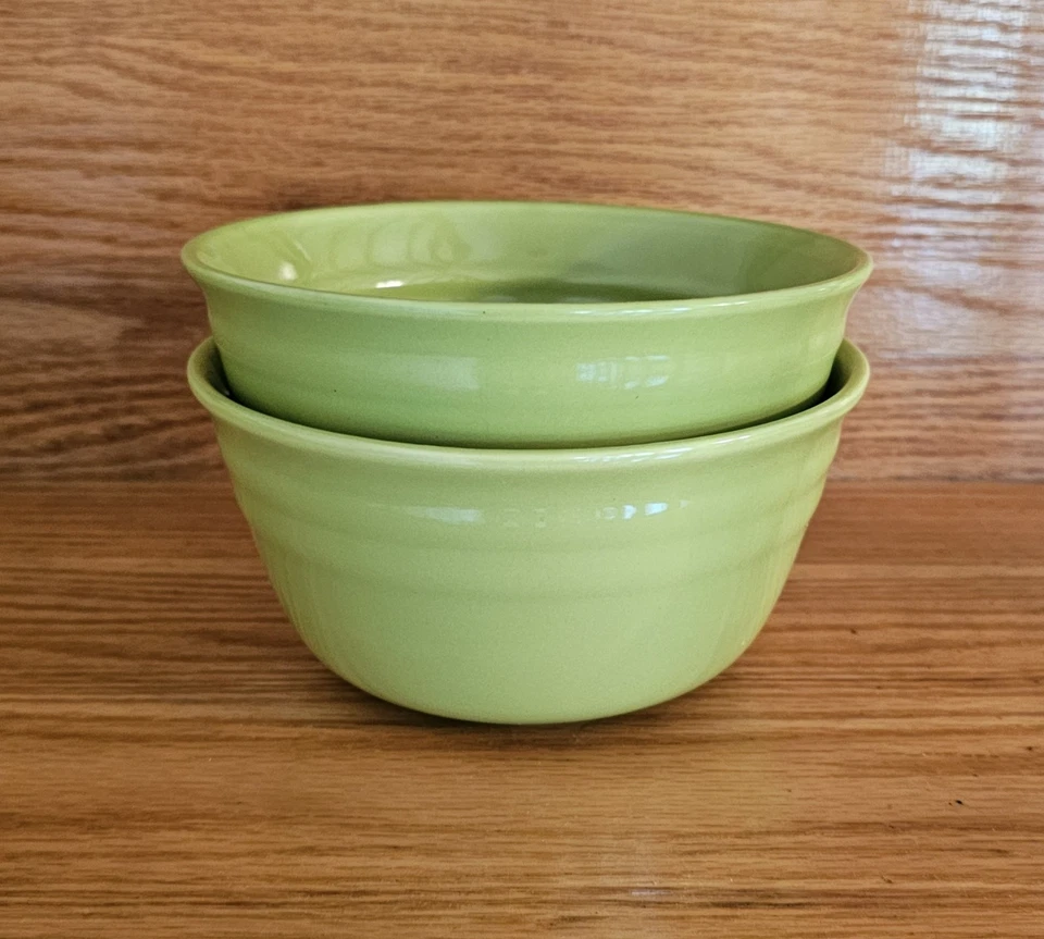 Rachael Ray Sopa Cereal Servir Cuencos Doble Canto L 008 Grn Cerámica MicroDWSafe Foto 2 de 4