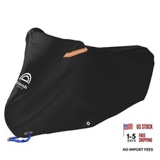 Motorcycle Cover, Motorcycle Cover Waterproof Outdoor with XL-97"x41"x50" Black