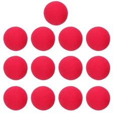 Set of 2 Clown Nose Sponge Ball Child Cosplay Prop Decor Carnival Supply