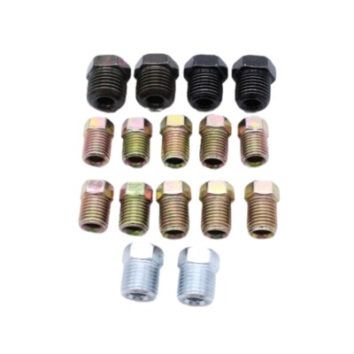 Car Brake Line Tubing Tube Fitting Kit Nuts 45 Flare Sae For Inverted Flare 16x