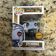 Funko Pop CHASE World of Warcraft - Sylvanas (Metallic) #990 Figure w/ Protector