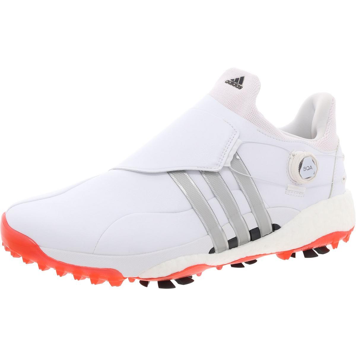 Adidas Mens Tour360 22 BOA Белые регулируемые кроссовки для гольфа 14 Medium (D) BHFO 6476