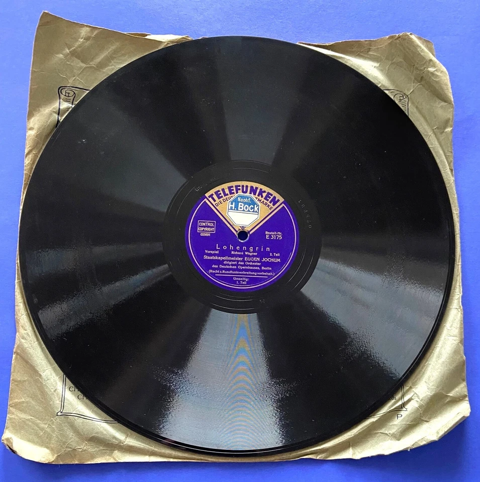 Grammophon Eugen Jochum Lohengrin I. und II.Teil Telefunken 12" Orchester Berlin - Bild 2 von 4