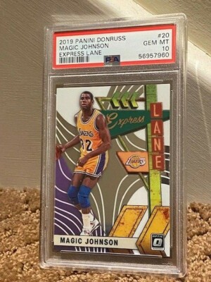 Magic Johnson】PSA10 Express Lane Gold Panini Magic Johnson