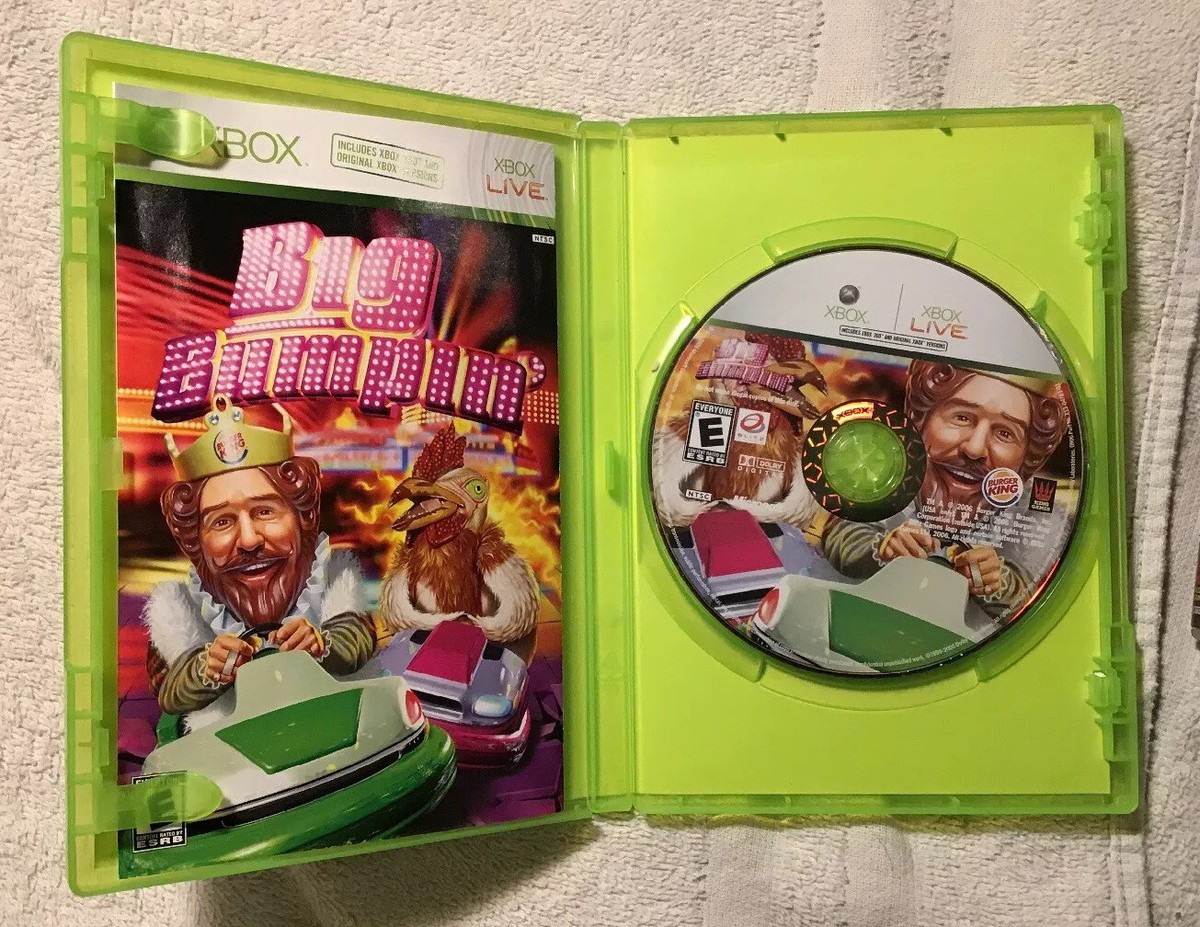 BURGER KING BIG BUMPIN Microsoft Xbox - Xbox 360 video game