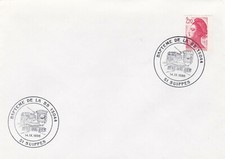 L39 -MARCOPHILIE - SNCF - BAPTEME DE LA BB15044 - SUIPPES  - 1986