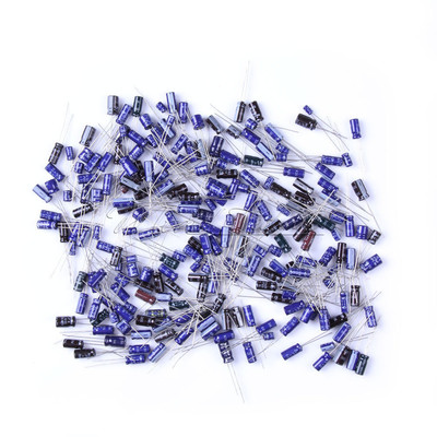 210Pcs 25 Value 0.1uF~220uF Electrolytic Capacitors Assortment Kit Tool Set New