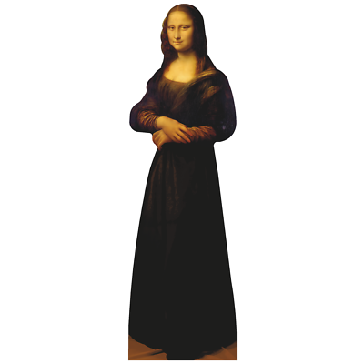 H79513 Mona Lisa del Giocondo Full Body Cardboard Cutout Standee