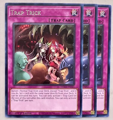 Yugioh! 3x Trap Trick TAMA-EN045 Rare 1st Ed NM | eBay