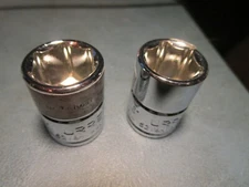 (2) Urrea 5218H 9/16" 3/8" Drive 6 Pt Deep Length Socket