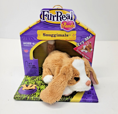 FurReal Friends Snuggimals Puppy Newborn Plush Brown And White Puppy NEW In Box