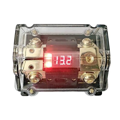 Car Audio Digital Led Display Fuse Holder ANL Include 2 Fuses Distribution Bl...