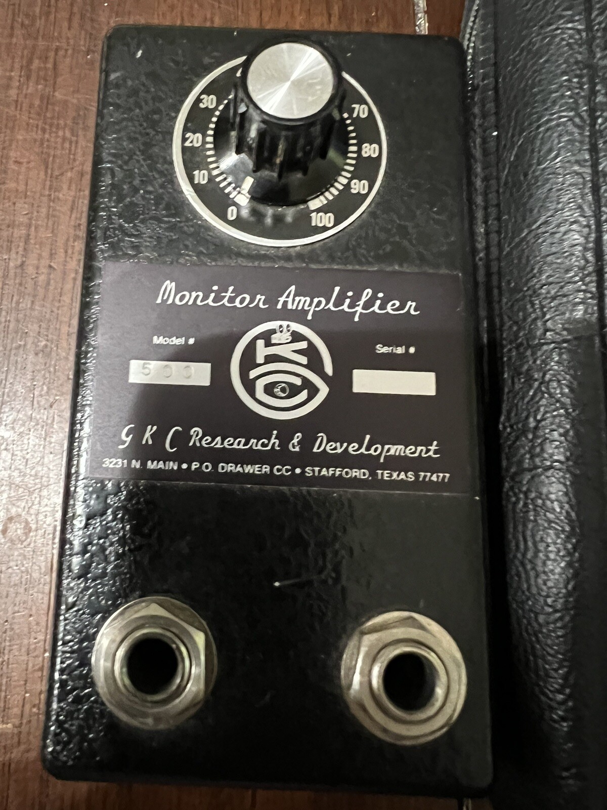 GKC Research & Development MODEL 500 Monitor Amplifier Please Read Description