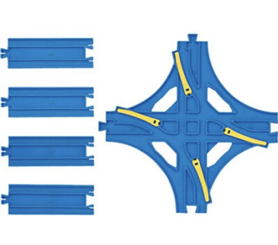 TAKARA TOMY Plarail Intersection Point Rail (with 1/2 Straight Rail x4) R-14 F/S