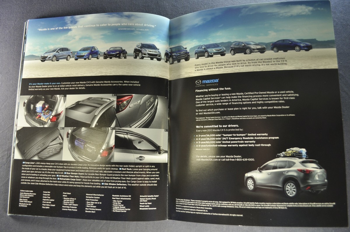 2013 Mazda CX-5 32pg Catalog Brochure Grand Touring Sport