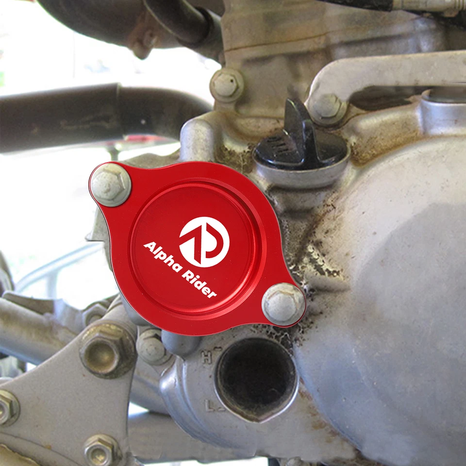 Tapón de tapa de filtro de aceite de aluminio para Honda CRF450R 2002-2008 CRF450X 2005-2017 Foto 4 de 4